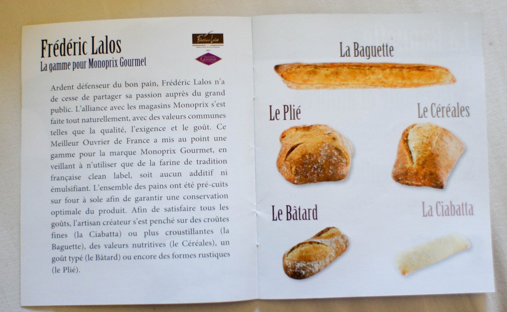 Les déclinaisons de pain de Frédéric Lalos pour Monoprix Gourmet