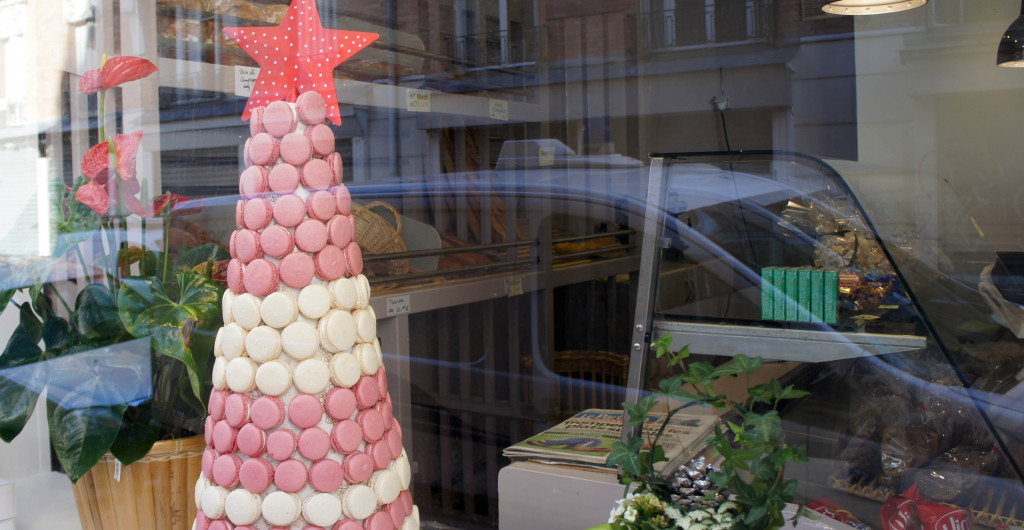 Vitrine et pièce montée, L'Osmanthe, Paris 12è