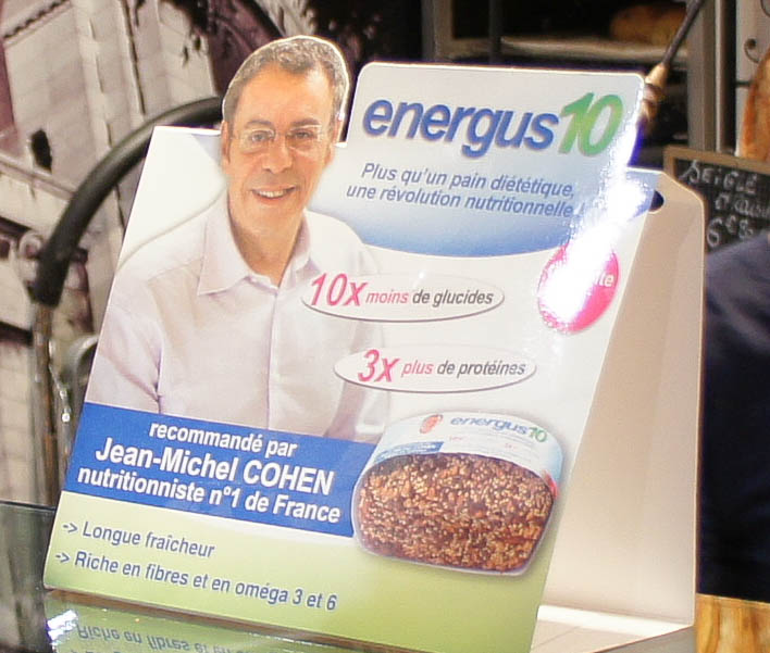 L'Energus 10 présenté par un fameux énergu...mène. Nutritionniste N°1 de France, il y a de quoi s'étouffer.