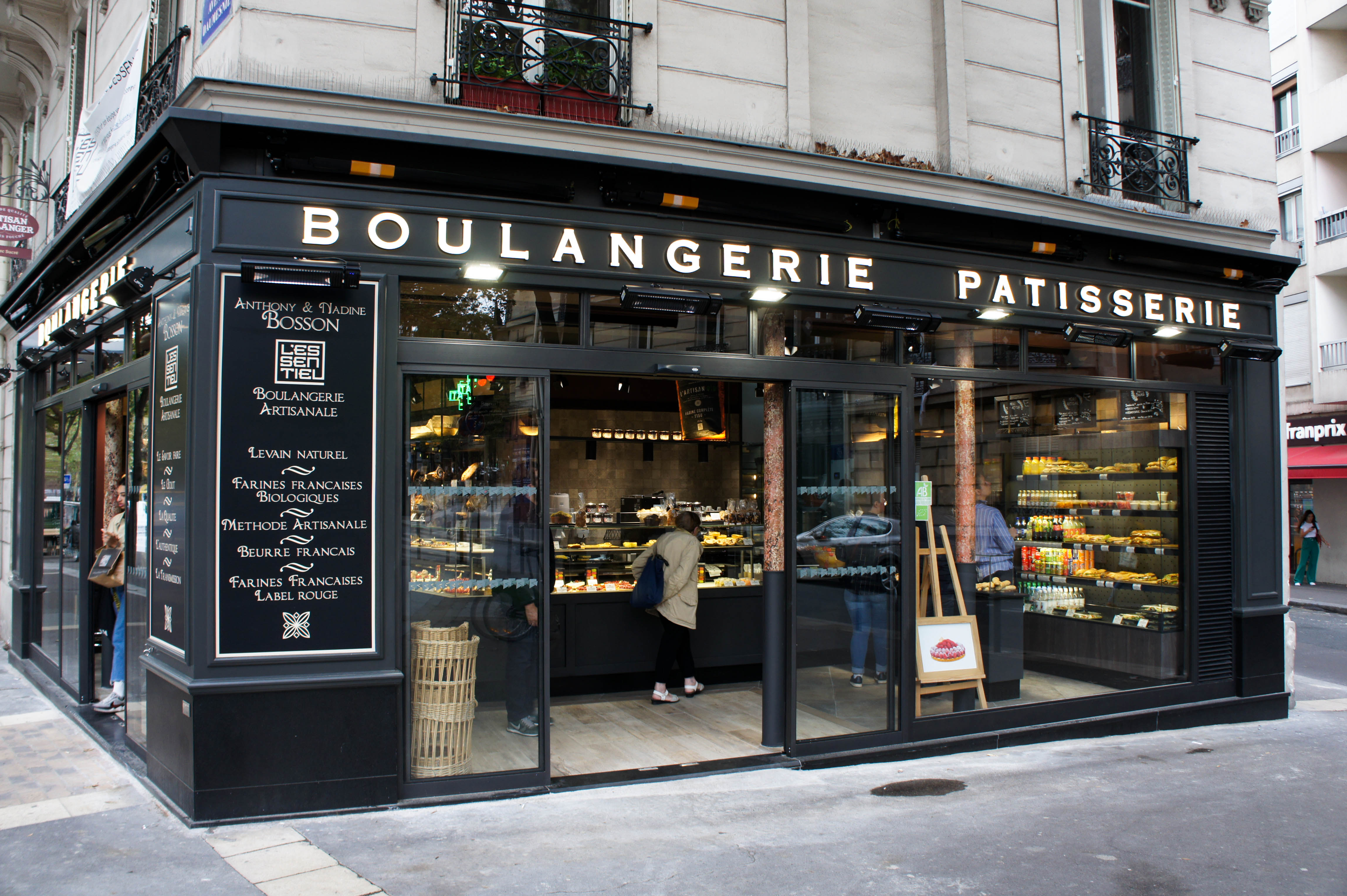 Enseigne Façade & Drapeau, La Boulangerie des Amis